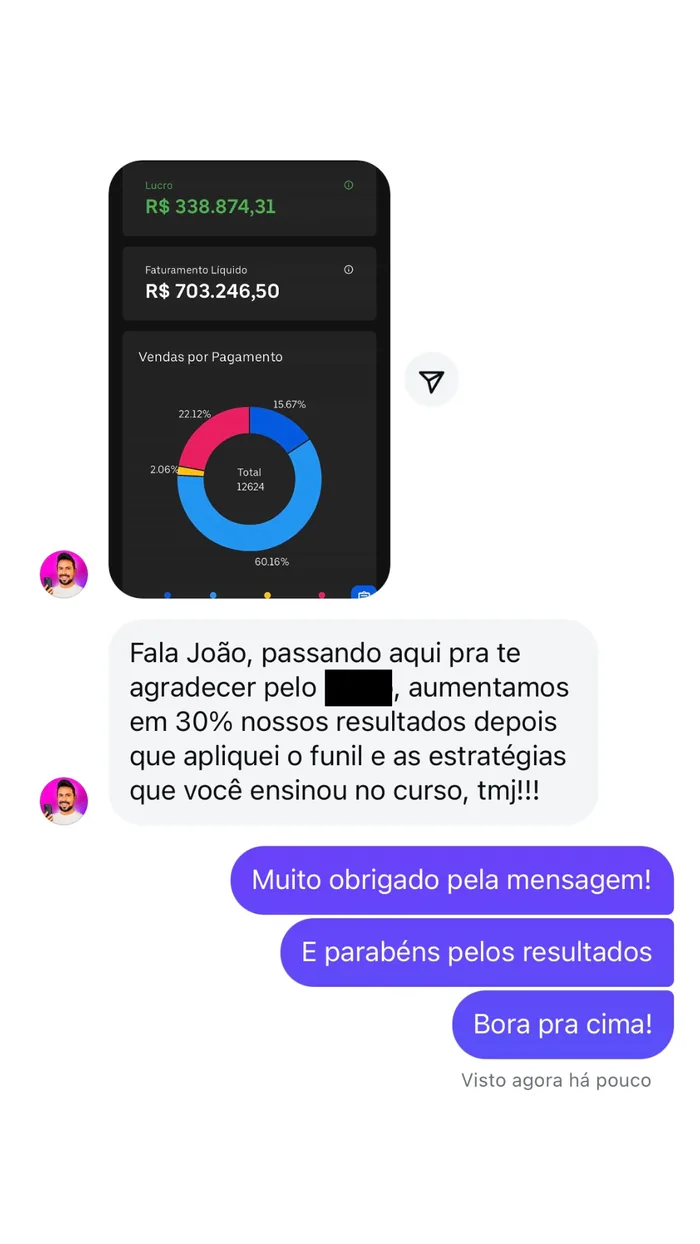 Depoimento de aluno