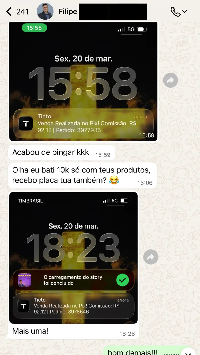 Depoimento de aluno